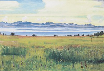 Lake Geneva from St Prex by Ferdinand Hodler